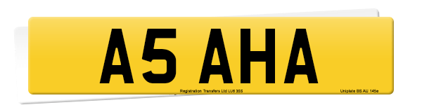 Registration number A5 AHA